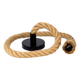 10 Luminária Pendente Design Rustico Corda Natural Bocal E27