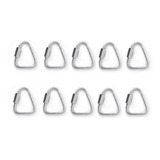 10 Malha Rápida Aço Zincado Triangular 5mm Trava Rosca 5kn