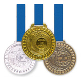 10 Medalhas Metal 55mm Honra Ao Mérito Ouro Prata Bronze