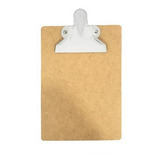 10 Mini Pranchetas Mdf 148x210mm Com Porta Caneta Branca