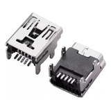 10 Pces Mini Usb Fêmea 5 Pinos Smt Pcb Soquete Conector Diy