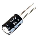 10 Peças Capacitor Eletrolítico 470uf 35v 470 X 35 105ºc