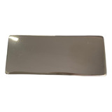 10 Placas Metal Lisa ( 60 X 25 Mm) Etiqueta Bolsa Mochila
