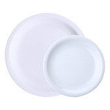 10 Pratos Raso 10 Sobremesa Churrascaria Porcelana Schmidt