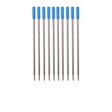 10 Refil Caneta Crown Esferográfica Azul Média - Ca12009a