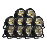 10 Refletor Par Slim 60 Leds 3w Branco Quente Branco Frio