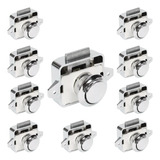10 Trava Push Lock Gabinete Motorhome Trailer Lancha Armário