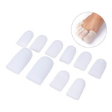 10 Unidades Protetor Dedos Dos Pés - Dedeira Gel Silicone