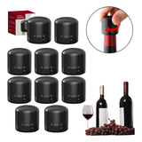 10 Unidades Tampa Vinho Rolha Garrafa Pressão Vácuo Plástico