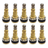 10 Unidades Válvula Pneu Sem Câmara Tr-618a Latão Fiontar