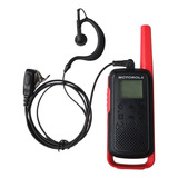 10 Walktalk Motorola T210br Comunicador Até32km + 10fone Ptt