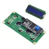 10 X Display Lcd 16x2 1602 Com Backlight Azul I2c P/ Arduino