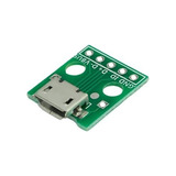 10 X Módulo Adaptador Micro Usb Femea P/ Dip