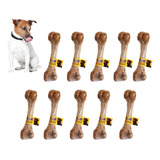 10 X Osso Suíno Defumado Petisco Para Cães