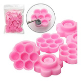 100 Batoques Para Alongamento Cílios Flor Fan Volume Russo