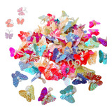 100 Borboletinhas Coloridas Para Penteados Pet, Banho E Tosa
