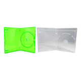 100 Box Dvd Verde + 100 Box Bluray Transparente Ps3 Elite