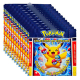 100 Cards Pokemon 2024 = 25 Envelopes Figurinhas