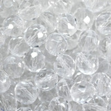 100 Contas De Cristal Vidro Transparente 8mm Para Guias