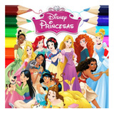 100 Desenhos Para Pintar E Colorir Princesas E Guerreiras Disney - Folha A4 Inteira! 1 Por Folha! - #0271