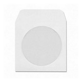 100 Envelopes Brancos Cd - Dvd Com Janela Transparente