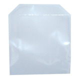 100 Envelopes De Plástico Transparente Liso Saquinho Para Embalar Mídia Cd/dvd Saco Com Aba E Sem Cola 12,5x12,5cm