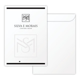 100 Envelopes Saco A4 (22 X 32cm) - Timbrado - Personalizado