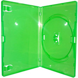 100 Estojo Box Para Dvd Verde Amaray 