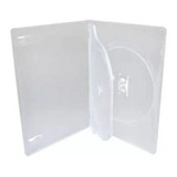 100 Estojo Capa Box Case Dvd Duplo Transparente Grosso 14 Mm