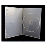 100 Estojo Slim Capa Box Case Dvd Simples Transparente 7mm