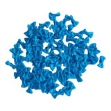 100 Mini Laços De Cetim 2,1 Cm - Azul Turquesa-lembrancinhas