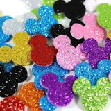 100 Piercings Adesivos Pet Shop Eva Com Glitter Mickey Pp