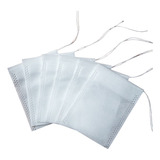 100 Sachês Biodegradáveis 5x7 Saquinho Infusor Chá Vazio Cor Branco