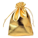 100 Saquinho De Lame 9x12 Cm - Embalagem Prata E Dourado