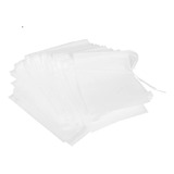 100 Saquinhos Para Chá Vazio Papel Biodegradável Infusor 5x7 Cor Branco