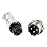100-pcs Conector Mike 4vias Circular Macho/femea Gx