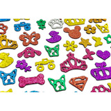 1000 Adesivos Pet Piercings Lacinhos Eva Glitter Pet Shop