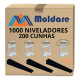 1000 Nivelador + 200 Cunha Moldare Para Porcelanatos E Pisos