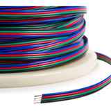 100m Cabo Flat Rgb 4 Vias 22awg P/ Motor De Passo Nema 17/23