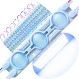 100pçs Módulo De Led Injetado Com Lente 12v 5730 3-leds Ip67 1,7w Branco Frio 8000k