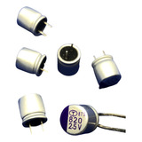 10x Capacitor Eletrolítico 820uf/2,5v Rd. 105º 8x9mm Solido