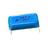10x Capacitor Poliester 470nf/250v = 470k/250v 10% 15mm