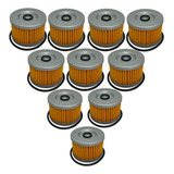 10x Filtro De Oleo Yes 125 Intruder 125 Burgman Apache 150
