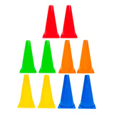 10x Mini Cone Sinalização Esportivo 23cm Agilidade Treino