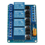 10x Módulo Relé Optoacoplado 4 Canais 5v P/ Automação