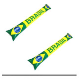 12 Bate-bate Inflável Copa Torcida Brasil Verde E Amarelo 