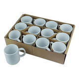 12 Caneca Branca Sublimavel Metalnox 325ml