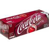 12 Coca Cola Cherry Lata 330ml | Refrigerante Importado