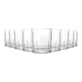 12 Copos De Vidro 345 Ml Whisky Drink Agua Suco Graffiato Cor Transparante