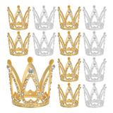 12 Decorações Para Bolo De Aniversário Infantil Coroa Rainha